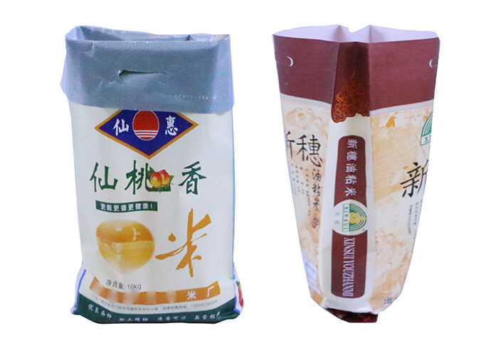 Customized Printed Used PP Woven Rice Bags 50 kg Rice Packing Bags