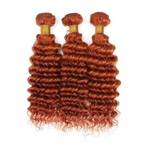Quality Ginger Orange Deep Wave Remy Human Hair Bundles Sew In Weave Bundles Brazilian Bundle Deals wholesale