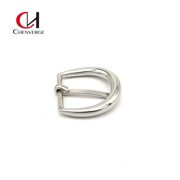 Antiwear D Type Nickel Belt Buckle , Corrosion Resistant Heel Bar Belt Buckle