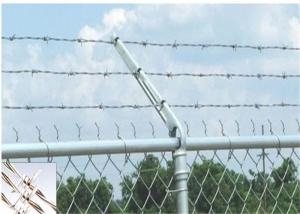 Quality Prison ContinuousTwist Galvanized Security Barbed Wire With Chain Link Fence wholesale