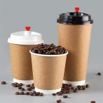 Waterproof PE Coating 16oz Double Wall Cups Food Grade Paperboard