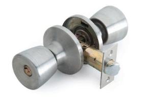 Quality Key Lock Door Knob Brass / Zinc Bedroom Door Knobs , Double Keyed Door Knob 35-55mm Thickness wholesale
