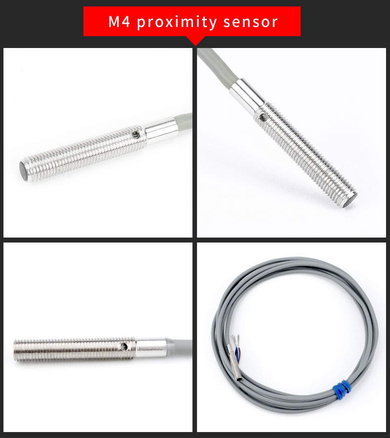 Small Size Inductive Proximity Sensor M3 / M4 / M5 / M6 Stainless Steel Housing