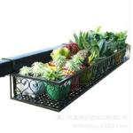 Corrosion Resistant Balcony L60cm Metal Flower Stand