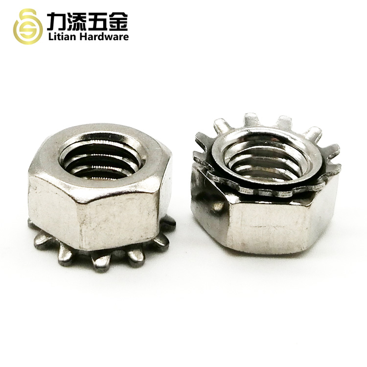 Standard Metal Self Locking Nut A2-70 A2-80 A4-70 A4-80 With Lock Washer