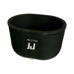 Quality Chemical Resistance Oval Type Crucible Isostatic Pressing Silicon Carbide Crucible wholesale