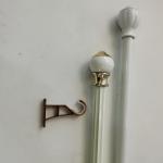 Adjustable Side Mount 6.7m Steel Pipe Curtain Rods