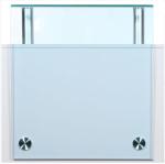 Hair Beauty Salon Reception Desk Furniture With Two Open Cabinet , Modern Style
