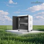 Laptop Charging Station Cabinet 30 AC Power Sockets Charging Cart