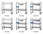 Instrument Trolley Lab Fittings Hospital Use Stainless Steel Trolley