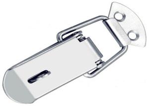 Quality 120kg Silver Tone Spring Loaded Hasp Catch Lock Buckle wholesale