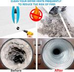 Lint Remover 30 Feet Chimney Cleaning Brush ISO9001 Dryer Vent Cleaning Brush