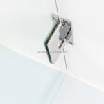 Custom Single Frameless Hinged Tempered Glass Door for Elegant Bathroom