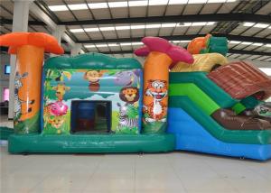 Quality Jungle Forest Animals Toddler Inflatable Bounce House 3D Eye Catching Design wholesale