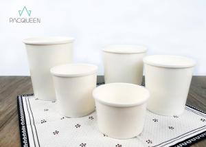 Quality Water Resistant Biodegradable Takeaway Containers Soup Cups With Paper Vent Lids wholesale