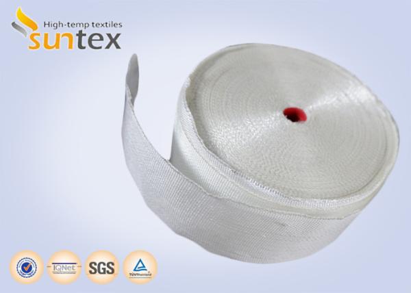 Fire Resistant 550C Heat Sealing High Temperature Fiberglass Tape For Fireplace