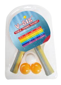 Quality Color Handle Table Tennis Bat Set With Balls Bats Pimple Rubber For Team Sport wholesale