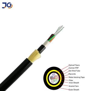 Quality Adss Single Mode Aerial Fiber Optic Cable 6 8 12 24 48 Core Cable Adss G652D G657A1 Outdoor Optica Fiber Cables wholesale