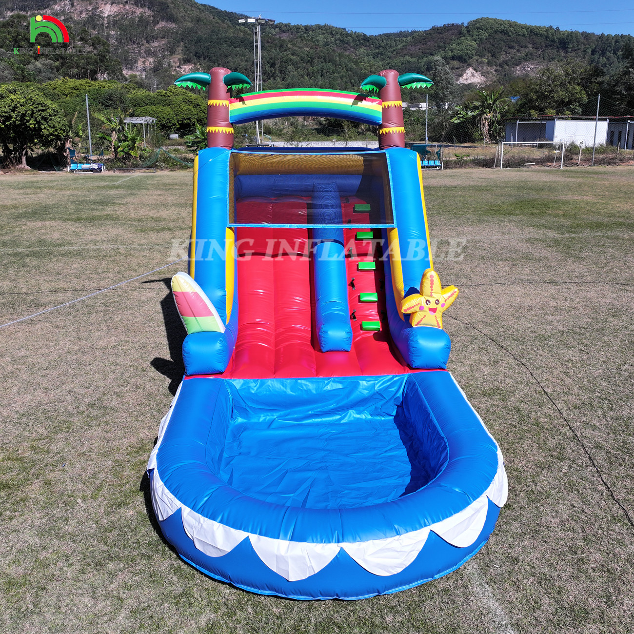 Waterslide Commercial PVC Inflatable Water Slide For Kid Inflatable Slide With Pool Wet Dry Slide Adult