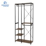 Multiple Combinations Steel Clothes Wardrobe Closet Metal Shelf Cabinet