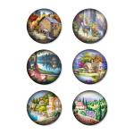 Cartoon PP PET PVC Image 3D Lentiuclar Magnets UV Printing Souvenir