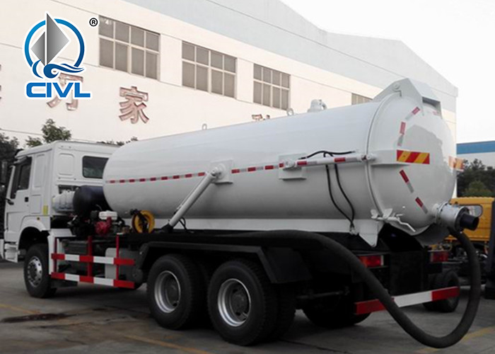 6x4 16m3 Cleaning Sewage Suction Truck Rustproof