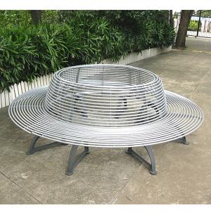 Quality Outdoor Farmhouse Round Tree Benches With Sandblast Zinc Spraying Powder Coating Finish wholesale