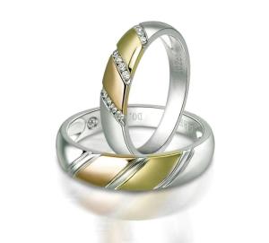 Quality 13g Gold Engagement Couple Rings wholesale