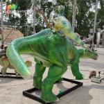Realistic Life Size Animatronic Dinosaurs Iguanodon Model Weather Resistance