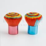 Multicolored Hair Kabuki Makeup Brush OEM Logo Facial Beauty Tools