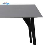 Customized Size 1500mm Dining Table Industrial With Metal Base DT-988