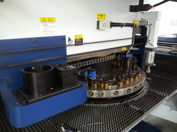 Electronic CNC Punching Machine , Metal Pipe Punching Machine