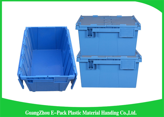 100% New Pp Plastic Attached Lid Containers Moving Storage Light Weight