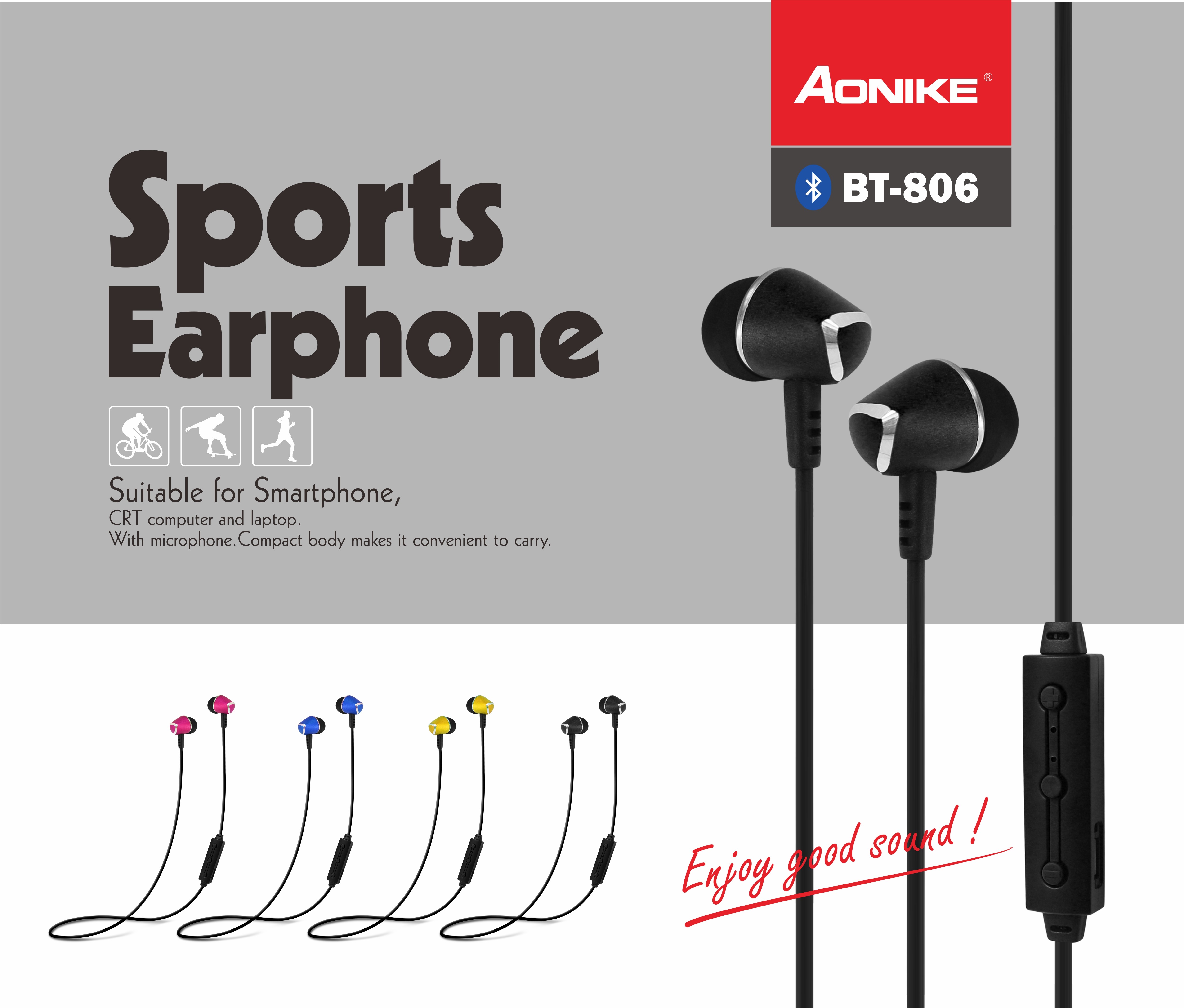 Sweaf Proof 92dB 60mAh Sport Wireless Bluetooth Earphone