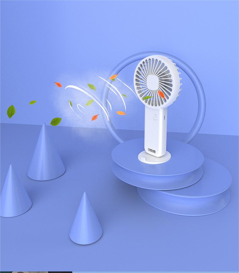 Desktop and Outdoor Cooling USB Charging Refrigeration Fan with Adjustable Height