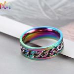 304 Stainless Steel Twist Chain Ring