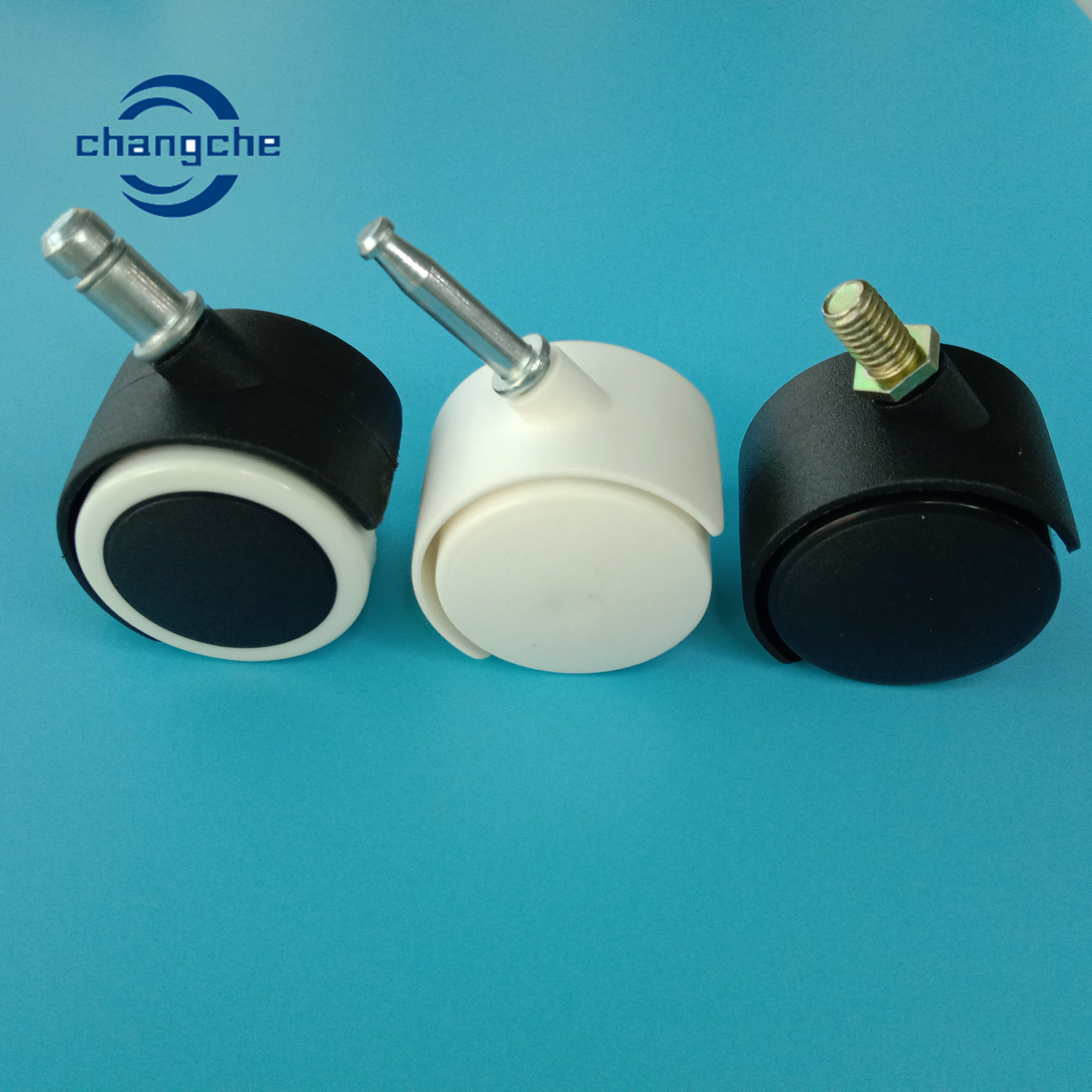 Replacement Office Chair Castor Wheels Black Nylon Rubber Furniture Chair Caster Wheels