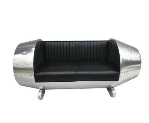 Quality Quilt Aviator Engine Aluminum Covered Sofa wholesale