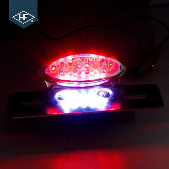 Smoke / Red / Red Lens Led Indicator Lights For Motorcycles Metal Material