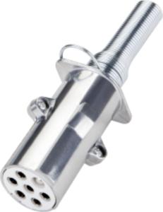 Quality 24v S Type 7 Pole European Trailer Plug 7 Pin With Metal Cable Holder wholesale