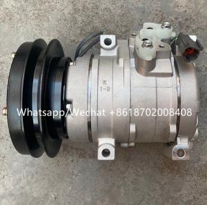 Quality 10S15C Auto Ac Compressor for Komatsu Excavator OEM : 447220-4052 / 447220-4053 / 447220-4781 1PK 24V 152MM wholesale