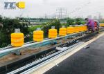 Removable Highway Roller Barrier Galvanized Steel Frame Corrosion Resistant