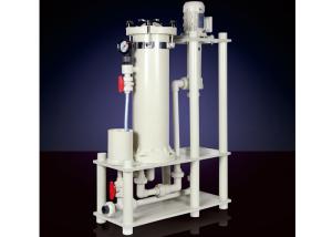 Quality White ISO9001 80L/Min PP Bag Filter Housing For Metal Finishing wholesale