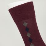Organic Cotton Nylon Mens Argyle Dress Socks With Different Colors Custom Made