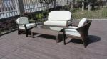 European Style Hand-Woven Outdoor Rattan Furniture Sofa Chair