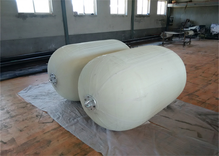 White Sling Type Floating Pneumatic Rubber Fender 50kpa 3.3x6.5m