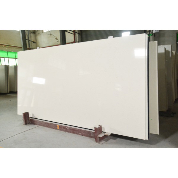 Waterproof 12MM White Carrara Kitchen Backsplashes Quartz Stone