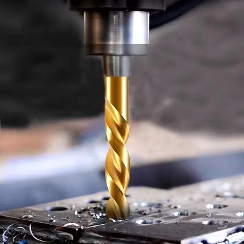 HRC55 Carbide Drill Bits Straight Shank Tungsten Drill Bits External Cooling Twist Drill Bits for Alloy Steel