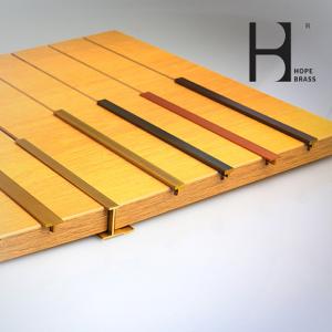 Quality Golden Heat Resistant Brass T Profile ODM CuZn39Pb3 T Bar Tile Trim wholesale