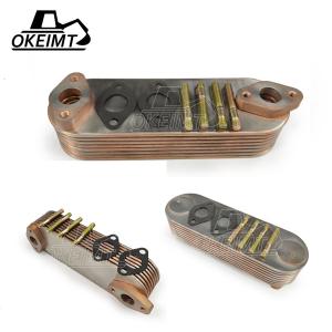 Quality Oil Cooler For Doosan DE08 Motor 65.05606-5020 Stainless Steel Excavator cooler D1146 Oil Cooler 8P for Excavator wholesale